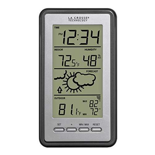 La Crosse Technology WS-9230U-IT-INT Digital Forecast Thermometer with Temp & Humidity