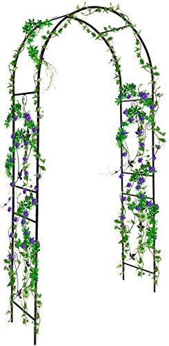 Sorbus Garden Arbor Pergola Arch for Climbing Plants, Roses, Indoor/Outdoor, Great for Backyard, Lawn, Patio, Courtyard, Wedding Decorations, Over 7-ft