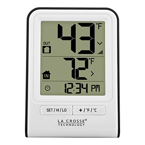 La Crosse Technology 308-1409WT-CBP Wireless Temperature Station, White