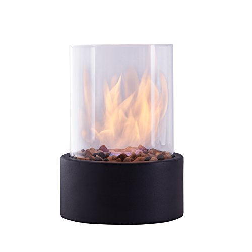 Danya B. Indoor/Outdoor Portable Tabletop Fire Pit – Clean-Burning Bio Ethanol Ventless Fireplace – Small