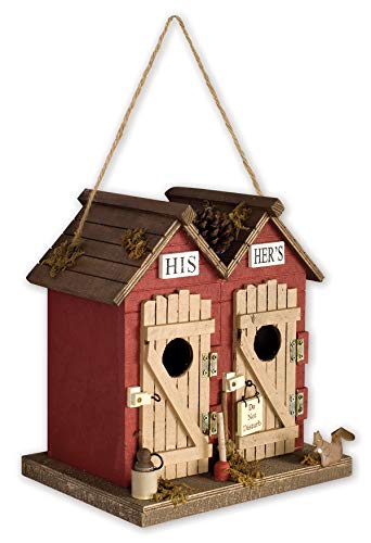 Sunset Vista Designs BPS-04 Decorative and Functional Outdoor Birdhouse, Outhouse