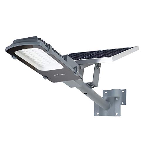 Gebosun LED 30W Solar Flood Outdoor Street Lights,IP65 Waterproof Dusk to Dawn Security Area Light 3000 Lumen 6000K for Yard, Garden, Warehouse, Swimming Pool, Pathway, Basketball Court.