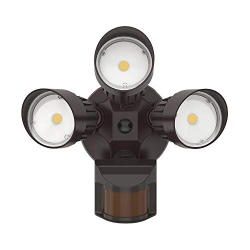 JJC LED Security Lights Motion Sensor Flood Light Outdoor,30W(250W Equiv.)3000LM,IP65 Waterproof,5000K-Daylight White DLC & ETL Listed Outdoor Lighting for Garage Yard Garden Porch