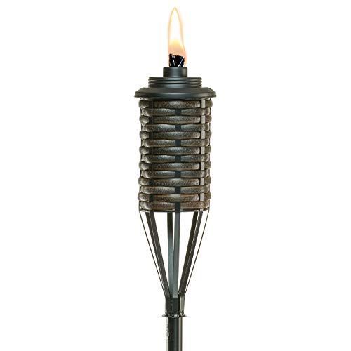 TIKI Brand 65-Inch Bali Metal Torch, Dark Brown (Renewed)