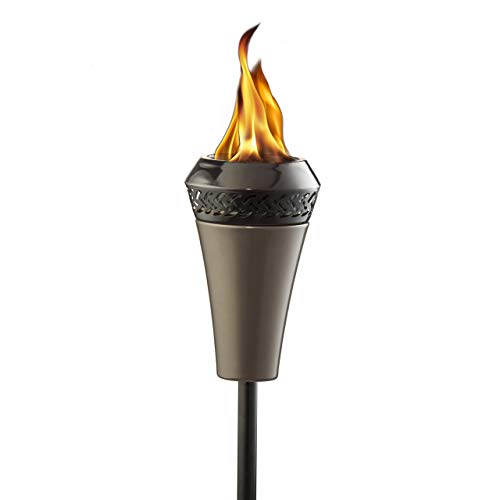 TIKI Brand 66-Inch Island King Large Flame Torch, Gunmetal Finish (Renewed)