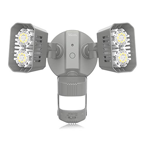 SGLEDS 18W (150W Equivalent Light), ETL Listed, Dusk to Dawn Security Lights, 1800lm LED Motion Sensor Lights, 5000K Outdoor Flood Lights
