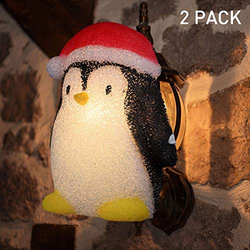 MAOYUE 2 Pack Christmas Porch Light Covers, Holiday Porch Light Covers Outdoor Christmas Decorations for Garage Lights, Large Light Fixtures