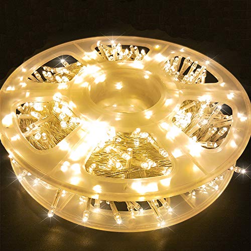 MYGOTO 165FT 500LED String Lights LED Starry Fairy Light, Twinkle String Lights Decorative Lights with 8 Modes 30V Plug in for Wedding,Patio,Gate,Party Indoor Outdoor Decoration (Warm White)