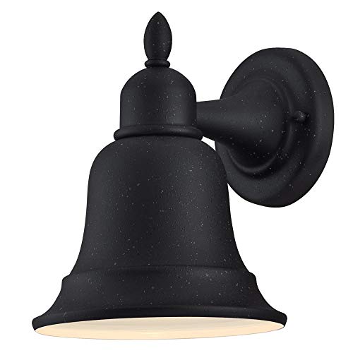 Westinghouse Lighting 6374400 Roosevelt One-Light Outdoor Wall Sconce, Dark Sky Friendly, Textured Iron Finish Porch Light