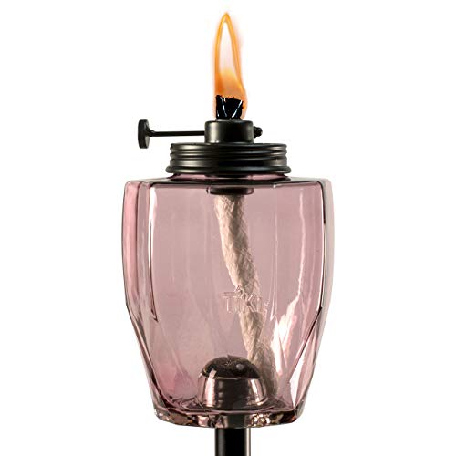 TIKI Brand Adjustable Flame Rose Torch (Glass) (Renewed)