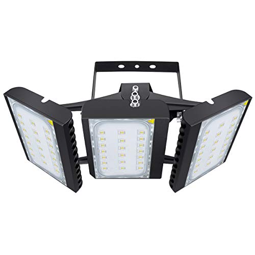 LED Flood Light, STASUN 450W 40500lm Security Lights with 330°Wide Lighting Area, OSRAM LED Chips, 6000K Daylight, Adjustable Heads, IP66 Waterproof Outdoor Lighting for Yard, Street, Parking Lot