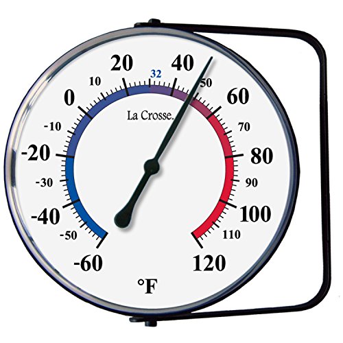 La Crosse Technology 104-105 La Crosse 5 Inch Hanging Bracket Analog Thermometer