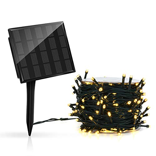 YOSION Outdoor Solar Powered LED String Fairy Lights, Decorative for Patio, Garden, Gate, Yard, Party, Wedding, Christmas, Tree (164ft, 500 LED)