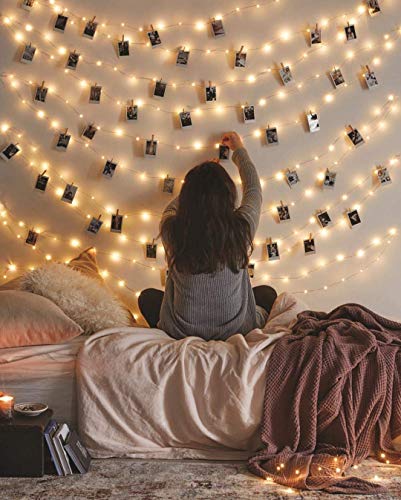 Vont Waterproof Starry Fairy Lights (66ft, 200 LEDs) String Lights for Bedroom Decor & Christmas, USB Powered, Bendable Copper Twinkle Lights, Indoor & Outdoor Use, Lighting for Wall, Patio,Tapestry
