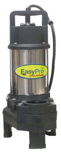 Easy Pro TH250 4100 GPH Pond Pump | Stainless Steel Submersible Pump for Ponds, Pondless Waterfalls, and Skimmer Filters