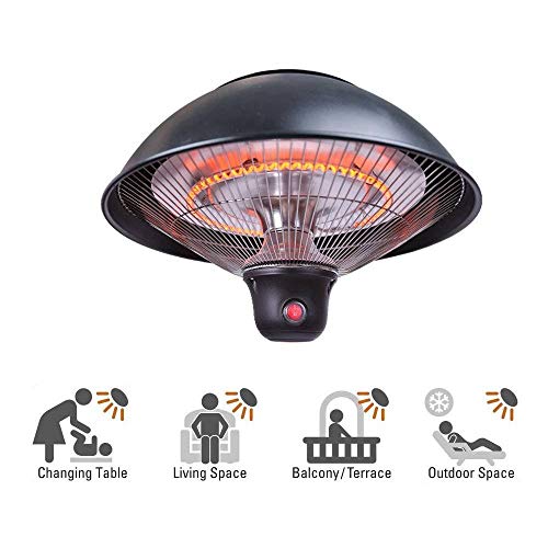 zhidong Electric Fireplace Electric Hanging Heater Halogen Ceiling Patio Heater Indoor Outdoor Heater Home Appliances Home Heater