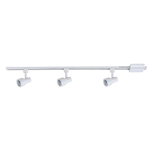 Hampton Bay 3-Light Matte White Mini Step Head Linear Track Lighting Kit
