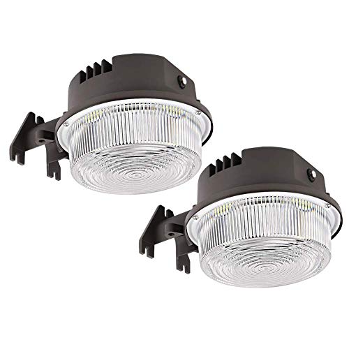 2-Pack LED Barn Light 50W, SZGMJIA 6500lm Dusk to Dawn Yard Lighting with Photocell,CREE LED 5000K Daylight, 300W MH/HPS Replacement, 5-Year Warranty, IP65 Waterproof for Outdoor Security/Area Light