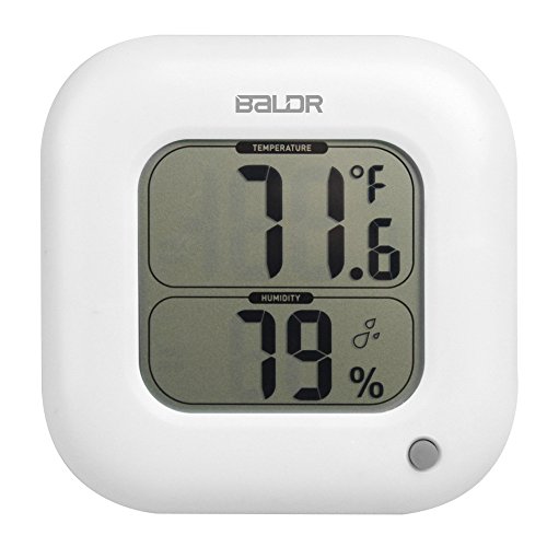 BALDR Thermo Square Thermometer and Hygrometer, White – TH0323WH1