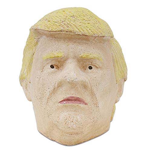 Utheer Fireplaces, Fire Pit Decoration Trump Head, Imitation Human Head for Indoor or Outdoor Fire Pits/Fireplaces/Faux Halloween Decor/Campfire