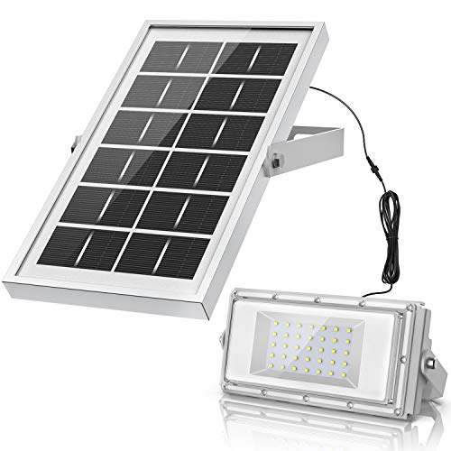 Solar Lights Outdoor, LOZAYI IP65 Waterproof Solar Light, Motion Sensor 4 Optional Luminance, 3 Timing Modes with Remote Control, Easy to Install Security Flood Lights for Front Door,Yard,Garage,Deck