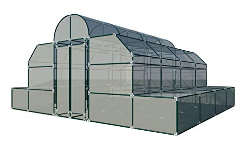 PVC Greenhouse Plans DIY Hoop House Grow Veggies Plants 18’x20′ Build Your Own